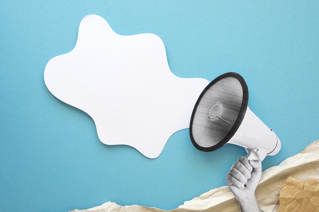 black lives matter movement with text bubble