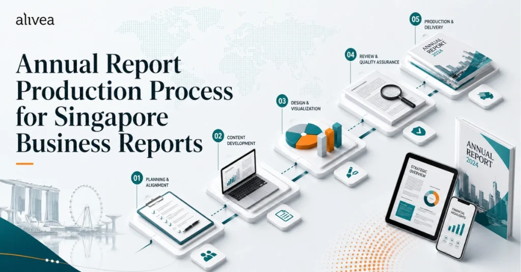 annual report production process for singapore business reports