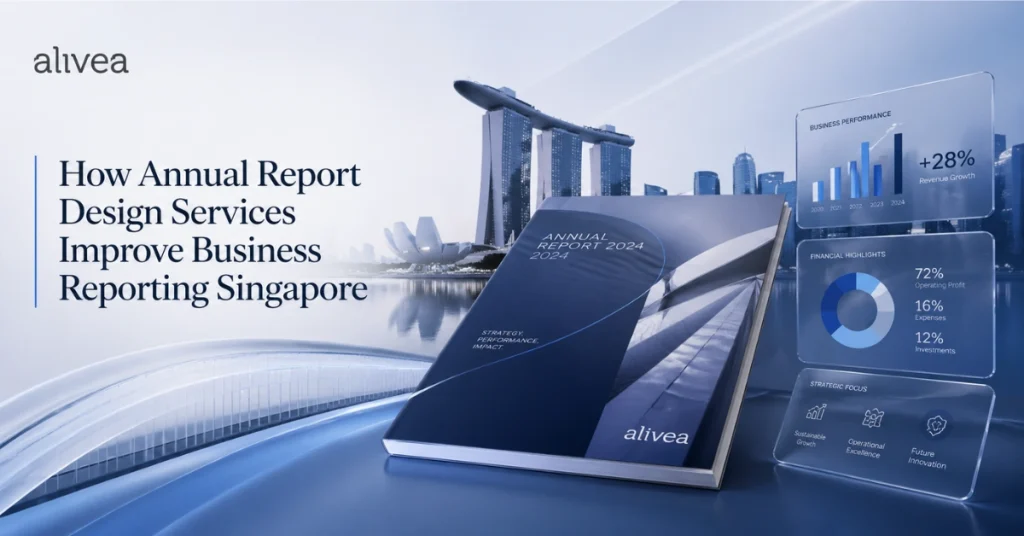 how annual report design services improve business reporting singapore
