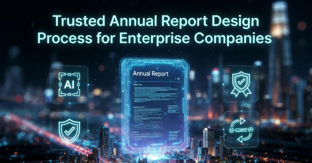 trusted annual report design process for enterprise companies