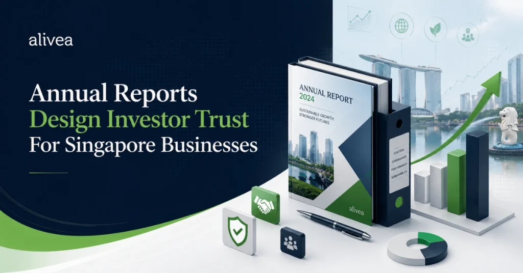 annual reports design investor trust for singapore businesses
