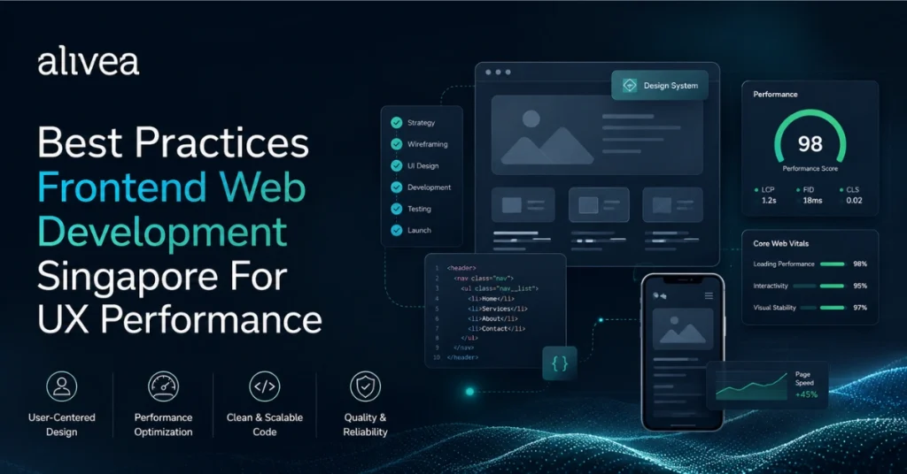 best practices frontend web development singapore for ux performance