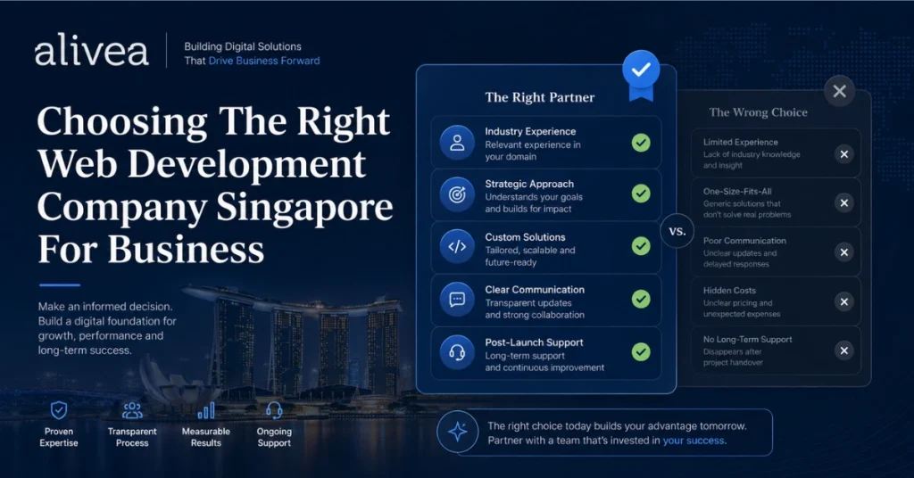 choosing the right web development company singapore for business