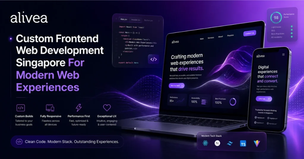 custom frontend web development singapore for modern web experiences