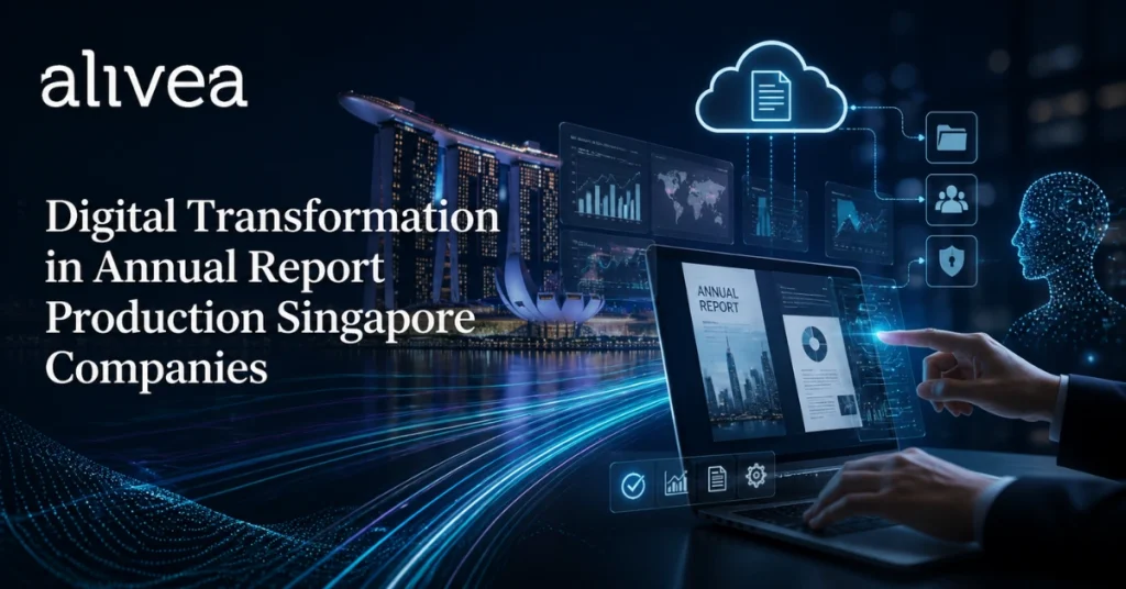 digital transformation in annual report production singapore companies