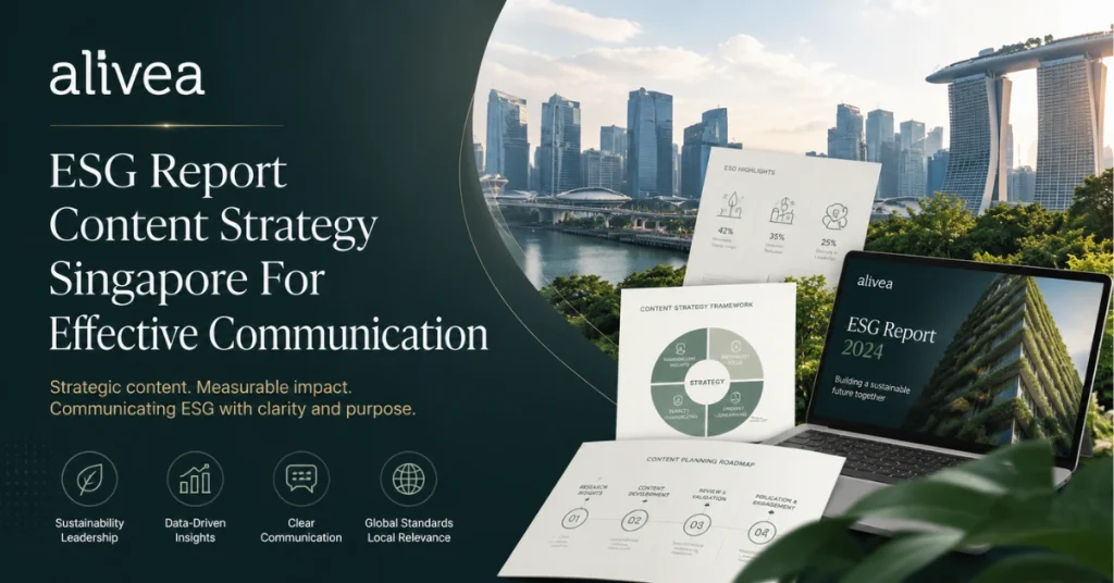 esg report content strategy singapore for effective communication