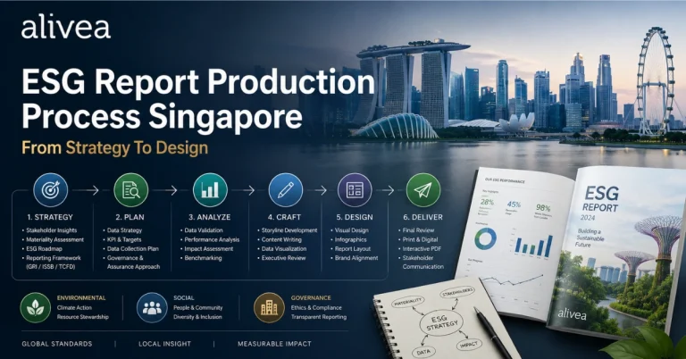 ESG Report Production Singapore Process from Strategy to Design