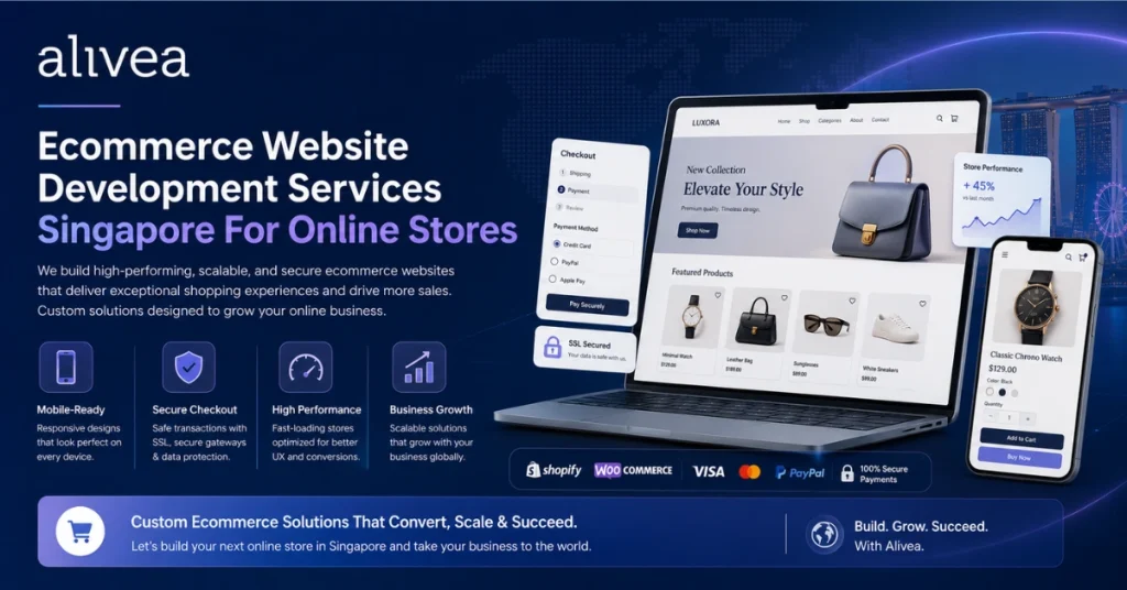 ecommerce website development services singapore for online stores