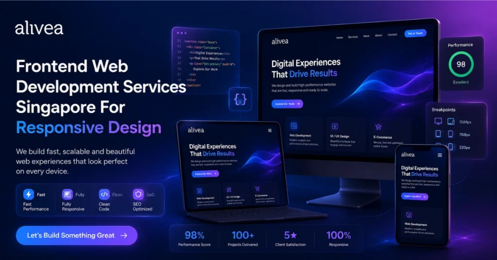 frontend web development services singapore for responsive design
