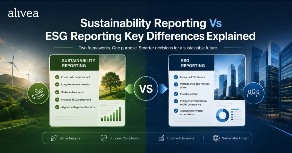 sustainability reporting vs esg reporting key differences explained