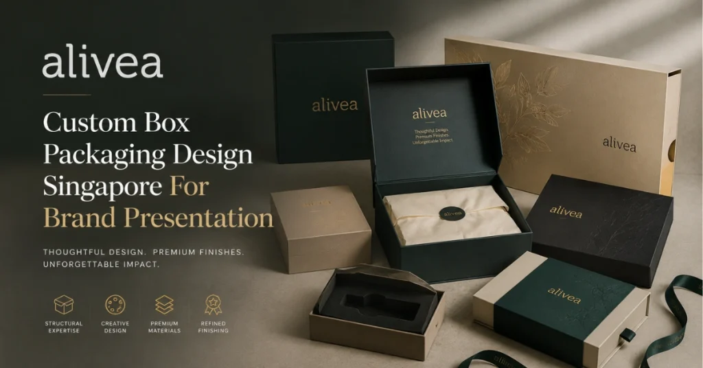 Custom Box Packaging Design Singapore for Brand Presentation