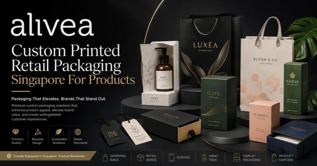 Custom Printed Retail Packaging Singapore for Products