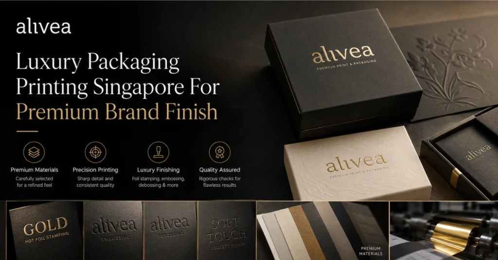 Luxury Packaging Printing Singapore for Premium Brand Finish